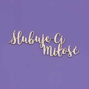 Tekturka Crafty Moly Napis G4 - Ślubuję Ci Miłość